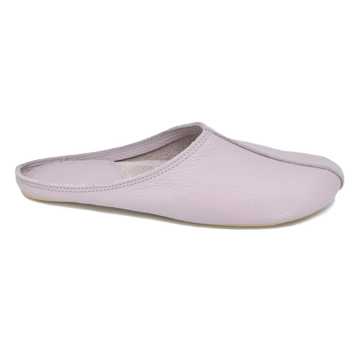 Leather Slippers - Lilac