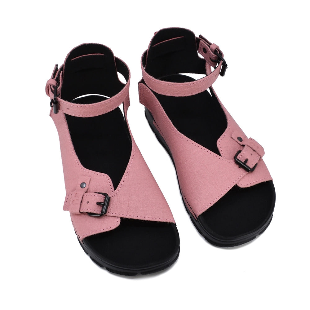 Athens vegan sandals in pink made from Piñatex®, handmade in Europe