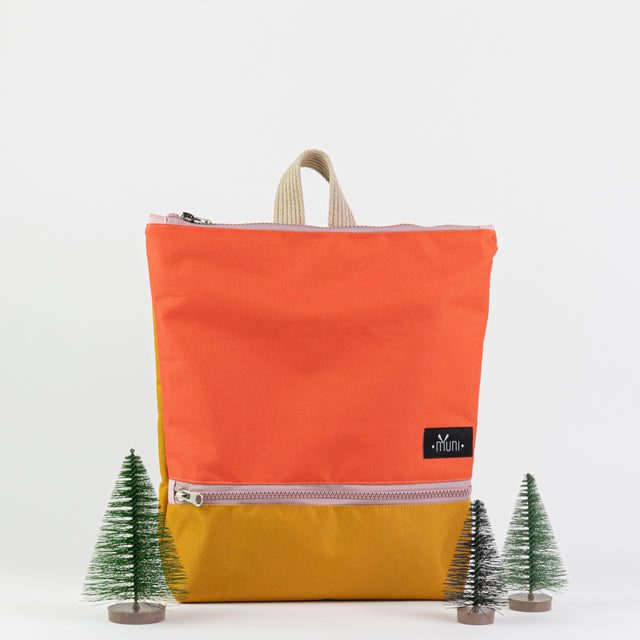 Wasserdichter Kinderrucksack - Orange&amp;Gelb