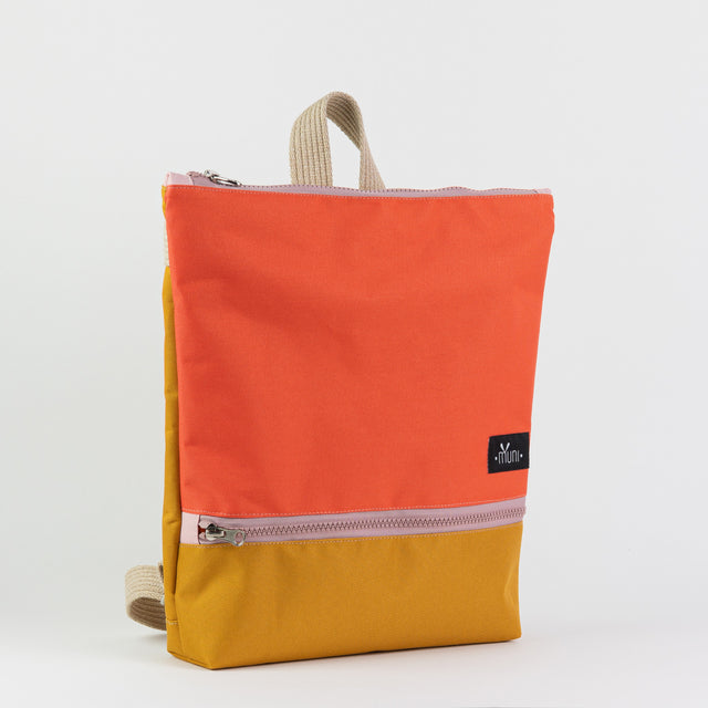 Wasserdichter Kinderrucksack - Orange&amp;Gelb