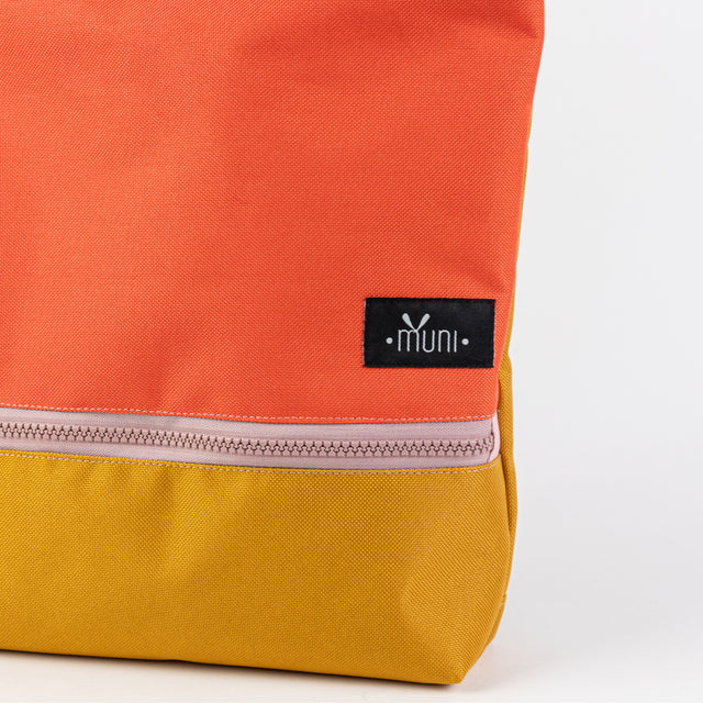 Wasserdichter Kinderrucksack - Orange&amp;Gelb