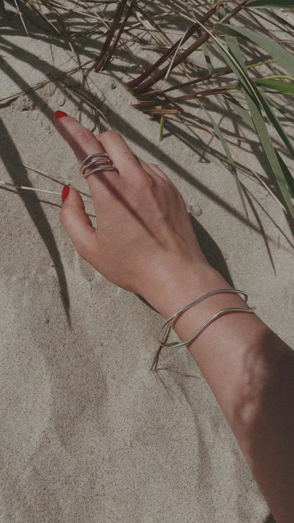 Reef Break Wave Ring - Silber