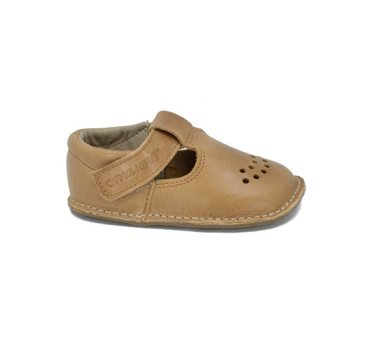 Kids Leather Shoes - Beige