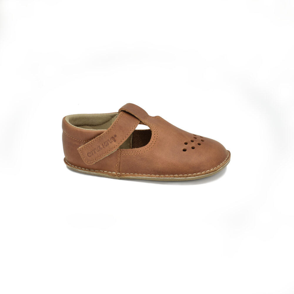 Barfußschuhe für Kinder - Braunes Leder