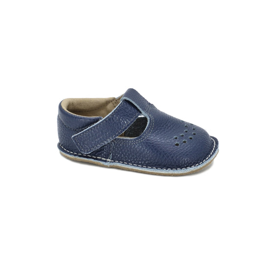 Children's Barefoot Shoes - Dark Blue Leather