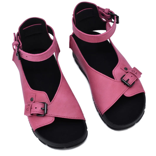 Ancient Greek footwear inspired sandals - Pink
