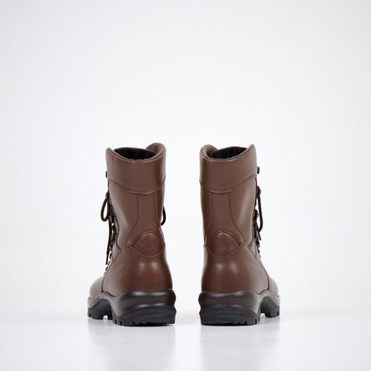 Military Boots Unisex Fit - Dark Brown
