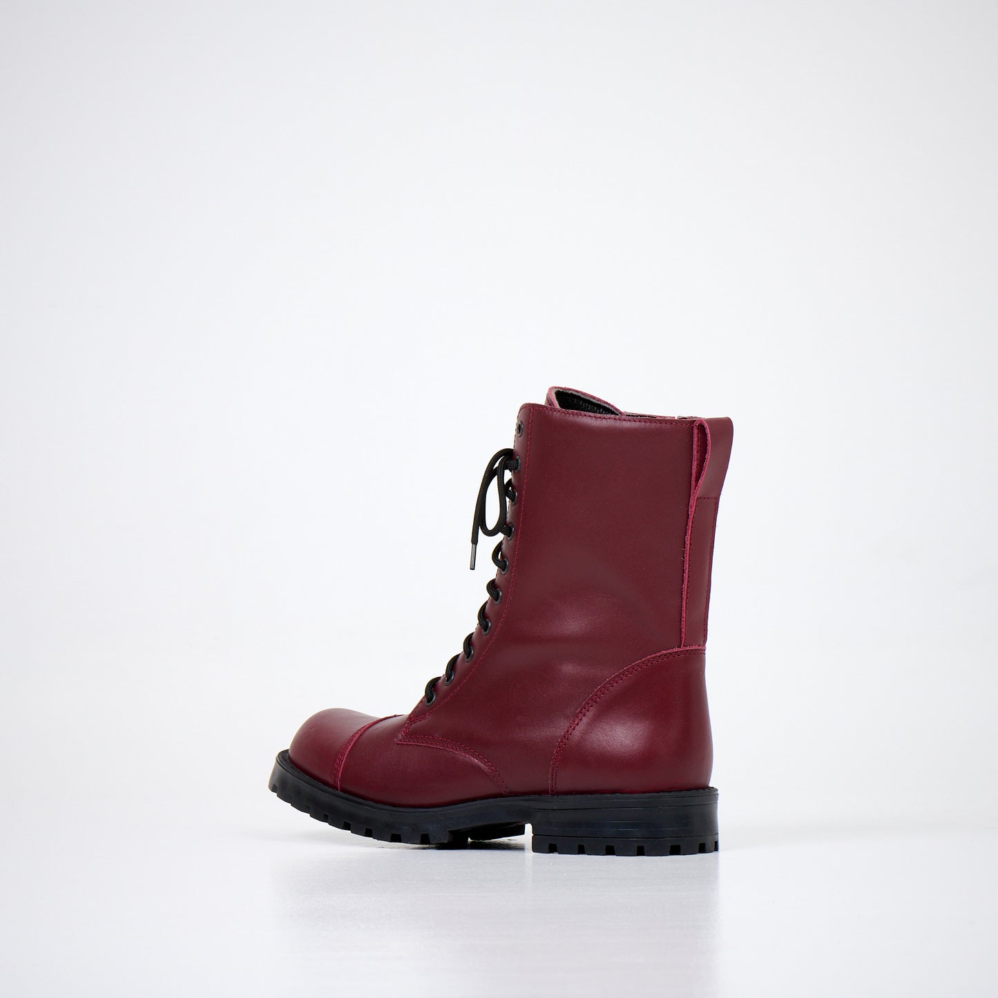 511 Burgunderrote Lederstiefel
