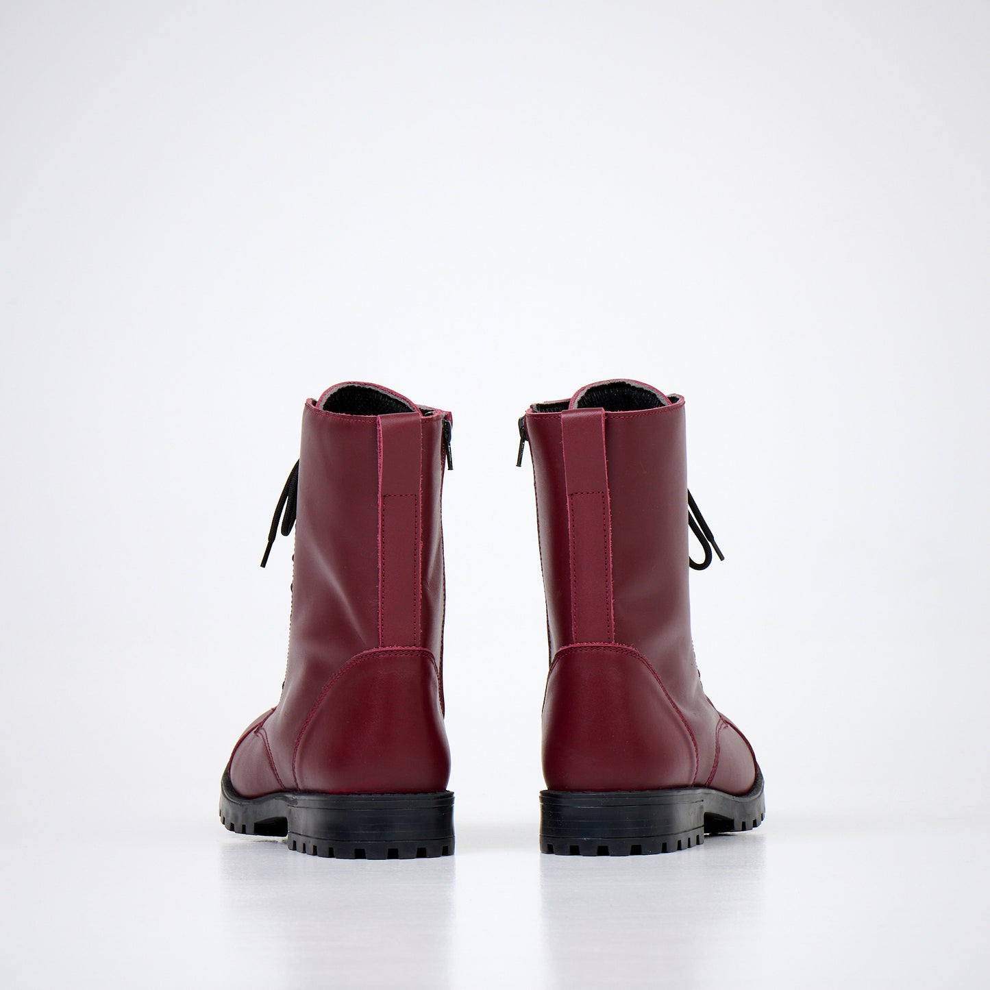 511 Burgunderrote Lederstiefel