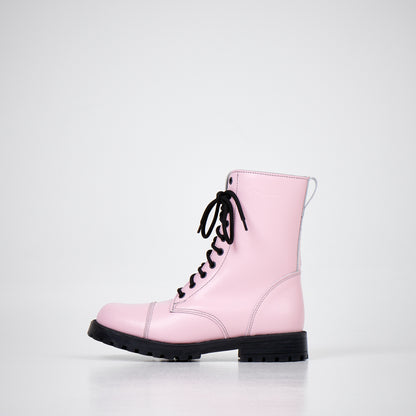 511 Rosa Lederstiefel